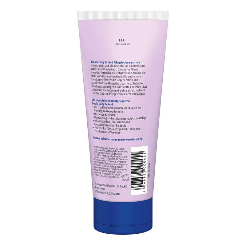 LINOLA baby & child care lotion sensitive 200 ml - NewNest Australia