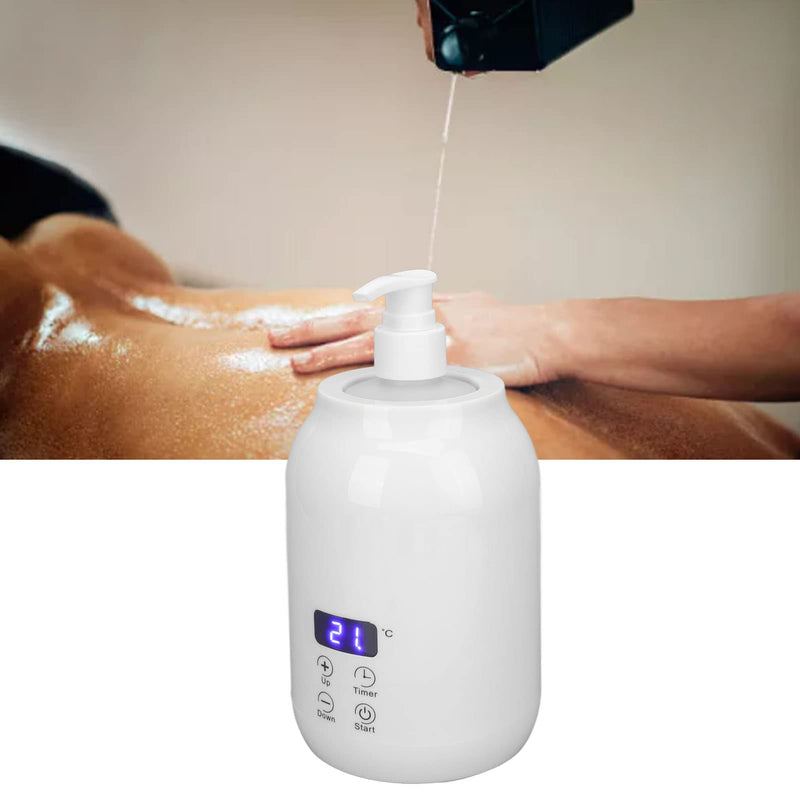 Massage Oil Warmer, Massage Lotion Warmer, Essential Oil Heater, Heat Oil Lotion, Massage Oil Heater, LED Display, Touch Control, Temperature Adjustment, Essential Oil Bottle Warmer(EU), L EU - NewNest Australia