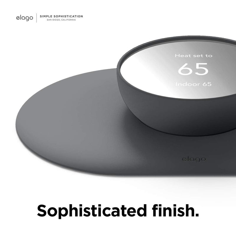 elago Wall Plate Cover Plus Compatible with Google Nest Thermostat 2020 [Charcoal] - Durable Polycarbonate Material, Easy Installation, Complementary Design Charcoal Grey - NewNest Australia