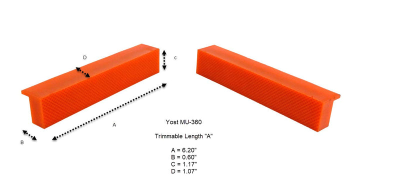 Yost MU360 Universal Jaw Cover, 6" 4-6" Orange - NewNest Australia