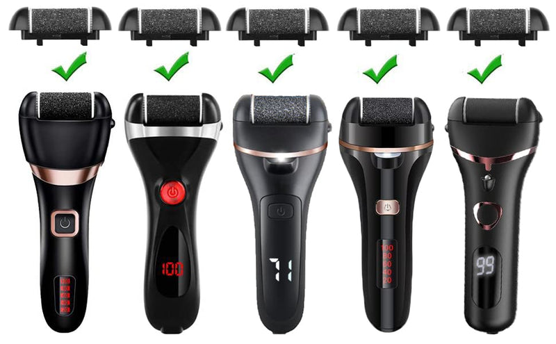 3 Coarse Replacement Roller Head for Model IW-9043 IW-9046 Electric Callus Remover Foot File Pedicure Tools for Feet Callus Shaver Pedicure kit for Cracked Heels and Dead Skin, Black Black - 3 Coarse Roller Heads - NewNest Australia