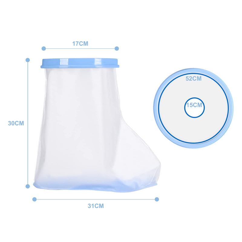 Fasola Shower Protection Foot Non-Slip, Bandage Protection Waterproof Adults for Broken Toes, Ankles, Burns, Reusable Cast Protection Foot Keep Wounds and Bandages Dry While Bathing S - NewNest Australia