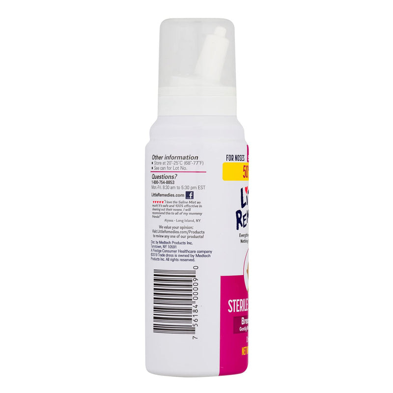 Little Remedies Sterile Saline Nasal Mist, Safe for Newborns, 3 fl oz 3 Fl Oz (Pack of 1) - NewNest Australia