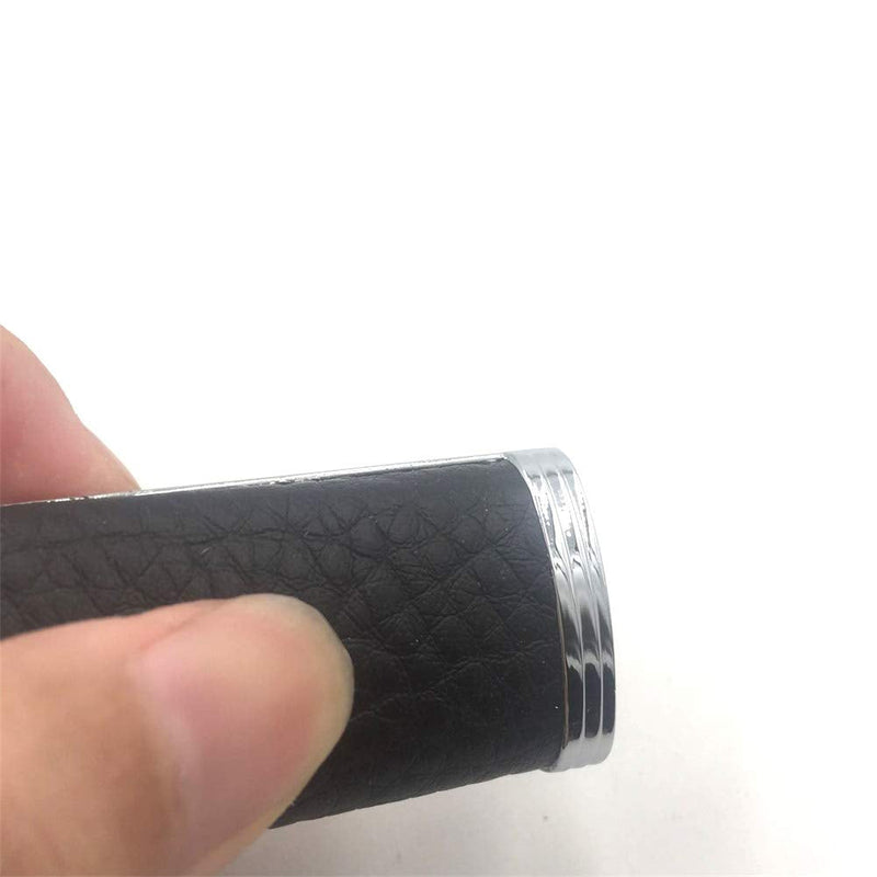 Lucklybestseller Metal Leather Lighter Case Cover Holder Black Color for Bic Mini Lighter J5 - NewNest Australia