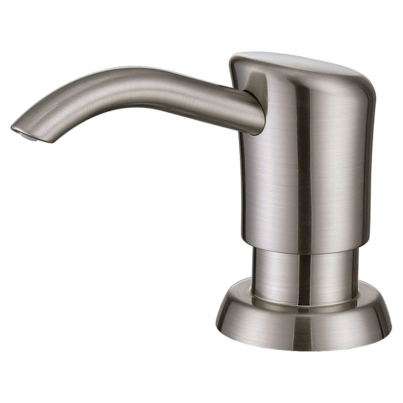 GAGALIFE Built in Sink Soap Dispenser or Lotion Dispenser for Kitchen Sink, Brushed Nickel ABS Pump Head, with 13 Ounce Large PET Soap Bottle - NewNest Australia