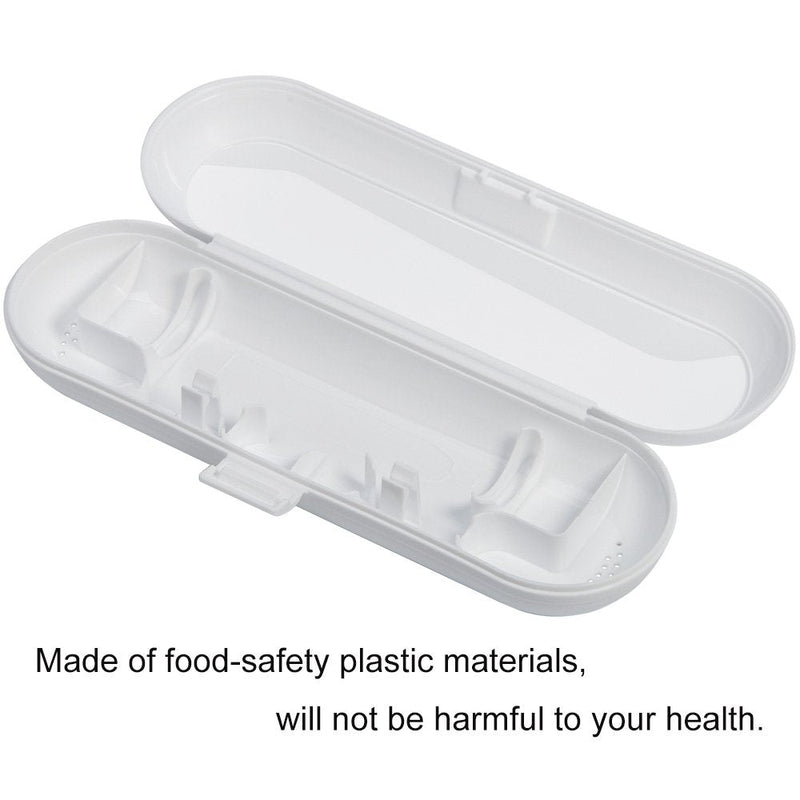 Nincha Portable Electric Toothbrush Travel Case for Philips Sonicare Series-Durable, Environmentally Friendly, Breathable, Food-Safe Plastic Material(White) - NewNest Australia