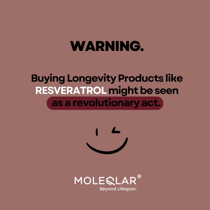MoleQlar Resveratrol powder 30g - dietary supplement made from innovative yeast fermentation - 500mg resveratrol per serving - over 98% purity 30g (pack of 1) - NewNest Australia