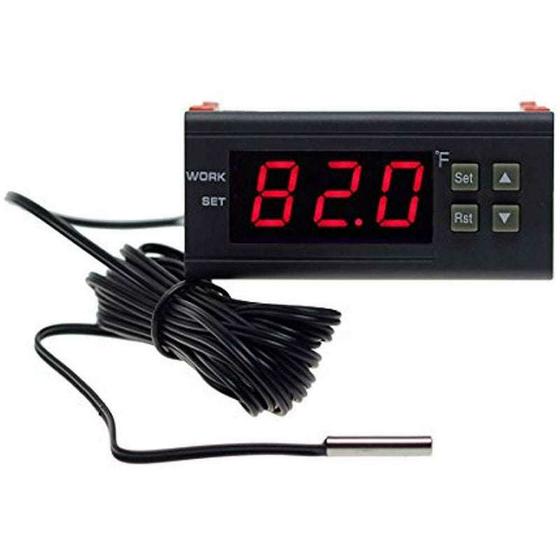 bayite DC 12V Fahrenheit Digital Temperature Controller 10A 1 Relay with Sensor - NewNest Australia