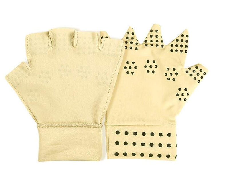 Fingerless Arthritis Gloves, 1 Pair Breathable & Moisture Wicking Compression Gloves Magnetic Arthritis Therapy Gloves, for Relieve Hand Pressure, Joint Swell Pain, Computer Typing and Daily Work - NewNest Australia