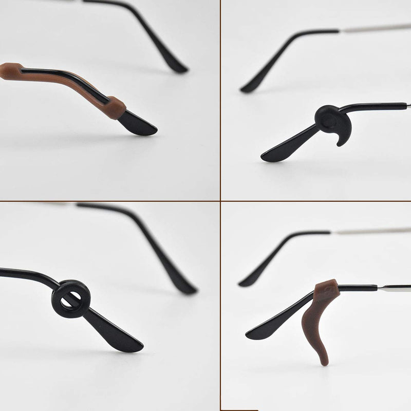 24 Pairs Of Glasses Non-Slip Glasses Ear Pads Silicone Non-Slip Glasses Holder Glasses Non-Slip Holder Glasses Ear Pad Glasses Non-Slip Ring Non-Slip Covers For Glasses Arms Reading Glasses - NewNest Australia