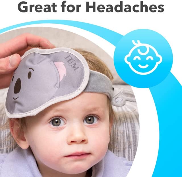 Halo Mask Kids Ice Pack for Injuries -"Kam The Koala" Kids Ice Pack - Cold Compress for Kids - Children's Hot & Cold Packs for Pain Relief, Fever, First Aid - Gel Ice Packs with Storybook - NewNest Australia