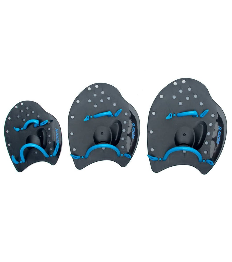 Sporti Power Swim Paddles Black Small - NewNest Australia