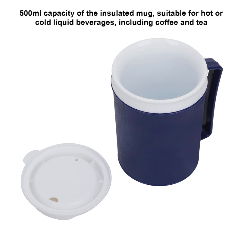 Jiahg Tumbler For People In Need Of Care, 500 Ml Insulated Cup With Lid, Drinking Cup Sippy Cup For Adults With Disabilities, Anti-Spout Spout Travel Mug Travel Coffee Cup - NewNest Australia