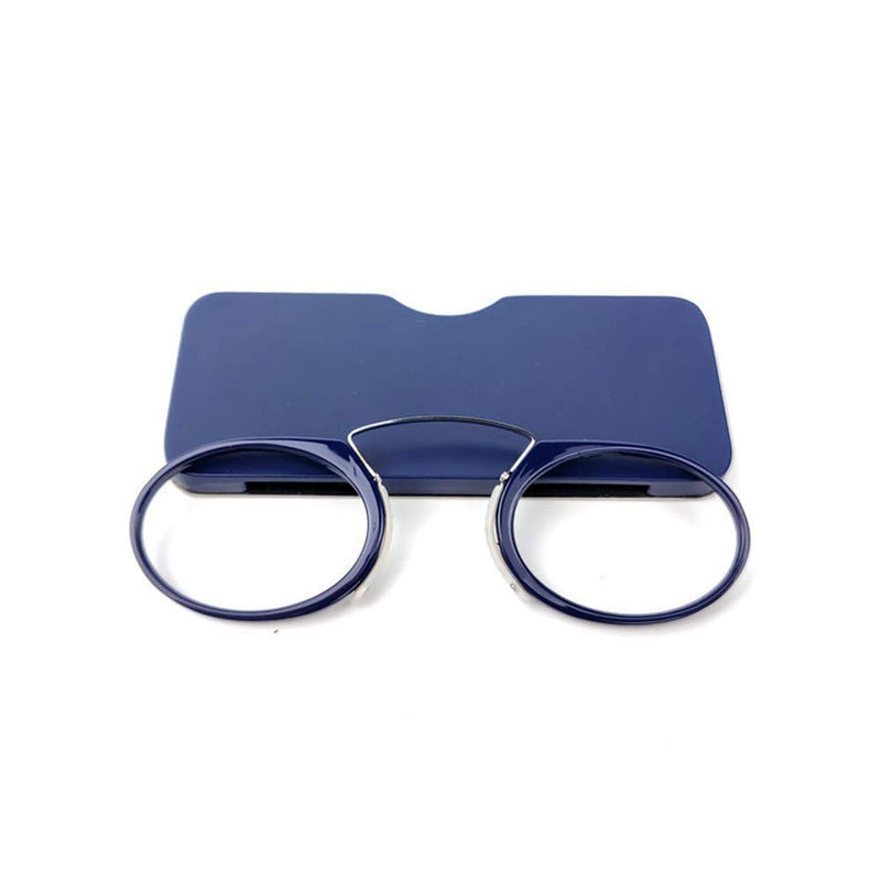 Unisex reading glasses, compact visual aid, mini nose clip, non-slip reading glasses, non-slip reading aid, always at hand (blue, +1.5) blue +1.5 - NewNest Australia