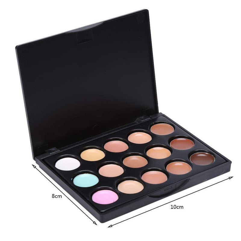 Professional Makeup Concealer, 15 Colors Face Eye Concealer Cream Contour Makeup Palette(#1) #1 - NewNest Australia