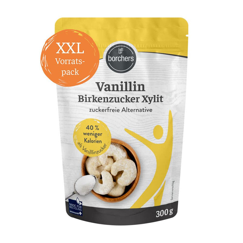 borchers vanillin birch sugar xylitol | 300g bag | Sugar-free alternative | Approximately 40% fewer calories | 300g bag - NewNest Australia