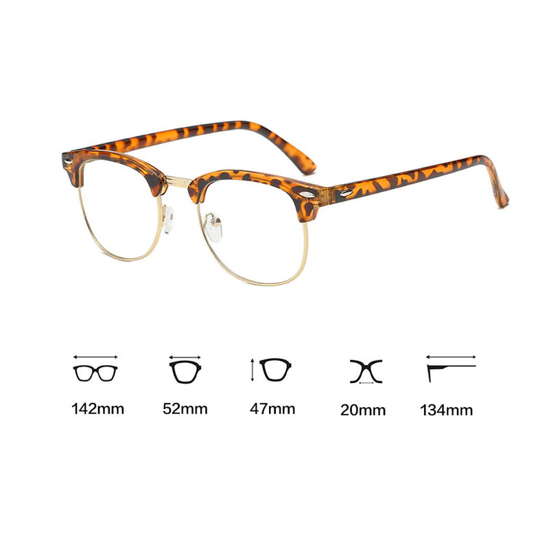 Nearsighted Glasses Myopia Nearsightedness Glasses with Diopter -4.50 for Men Women Stylish Glasses Frame Transparent Brown -450 - NewNest Australia