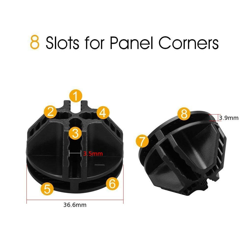 URBEST Wire Cube Connectors, Wire Cube Plastic Connectors for Modular Organizer Closet and Wire Grid Cube Storage Shelving Unit 10 - NewNest Australia