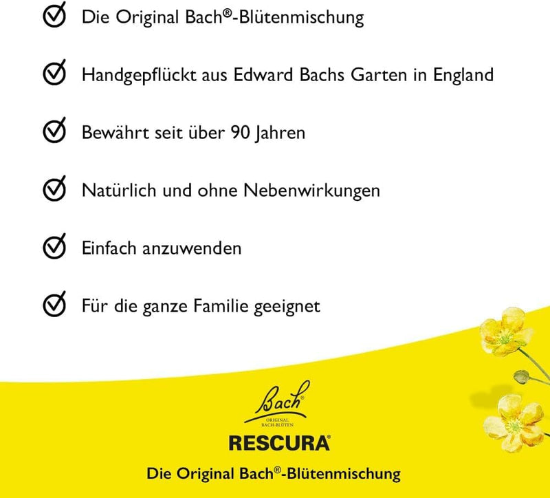Original Bach RESCURA Pets drops: (formerly Rescue) Bach flower mixture 10ml 10 ml (pack of 1) - NewNest Australia
