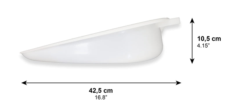PEPE - Bedpans for Men, Ladies Urinal Bed Pan, Commode Bed Pan for Elderly, Bed Urinal Unisex, Fracture Bedpan, Female Bed Pan with Handle, Portable Bedpan, Male Bedpan White. - NewNest Australia