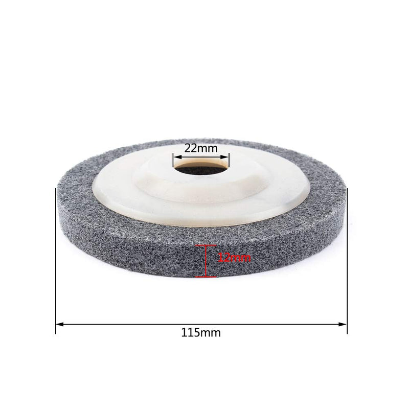 5-Pack 4.5inch Nylon Fiber Polishing Wheel Sanding Abrasive Disc Buffing Wheels for Angle Grinders 115mm x 22mm - NewNest Australia