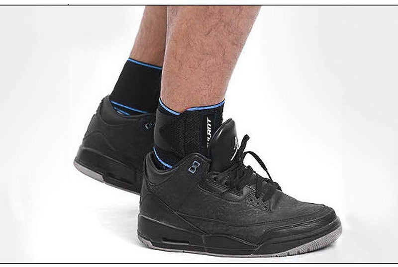 Eulant Ankle Bandage, 2 Pieces Ankle Bandage, Adjustable Ankle Bandage With Non-Slip Silicone Strips, Highly Elastic Foot Bandage For Volleyball, Football, Running, Cycling, 85 Cm - NewNest Australia