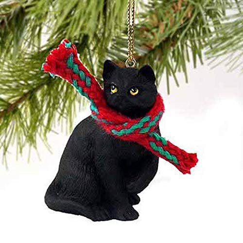 NewNest Australia - Conversation Concepts 1 X Tiny Ones Black Cat Ornament w/Scarf 