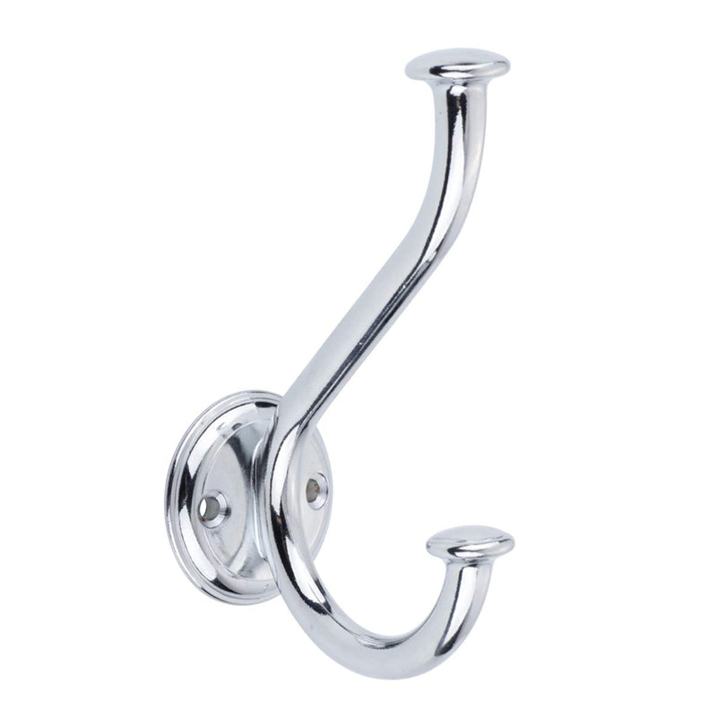 NewNest Australia - AmazonBasics Coat Hook - Polished Chrome, 5-Pack Cirque 