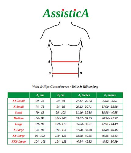 Assistica® back warmer, kidney warmer, back & waist heat belt, kidney belt, women's/men's heat belt, kidney bandage, back bandage (Large) Large - NewNest Australia