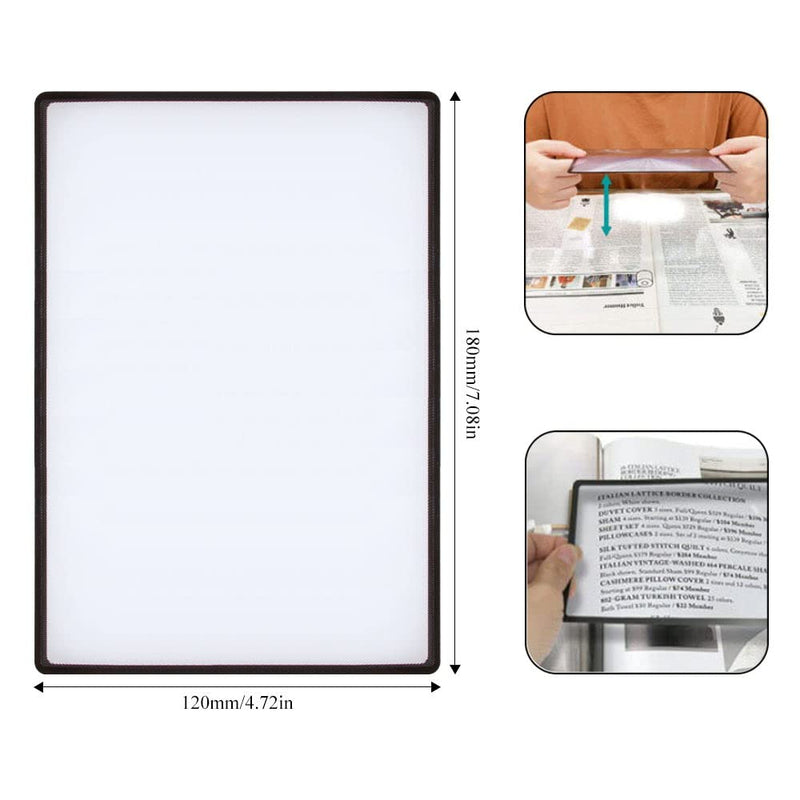 Keboyoe Pack Of 3 Magnifying Reading Magnifying Glasses Rectangular Reading Magnifying Glass In Din Medium Size 3X Magnification Lens Plastic Reading Magnifier Full Pages Fresnel Lens Magnifying Glass For Seniors Reading Books Maps - NewNest Australia
