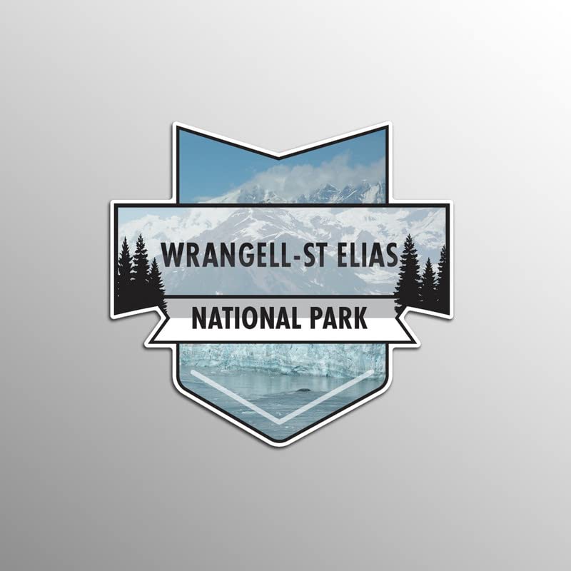 Wrangell St Elias National Park Magnet | 4.7-Inch by 4.5-Inch | 2-Pack | 30 MIL Heavy Duty Magnetic Material | MPD967 - NewNest Australia