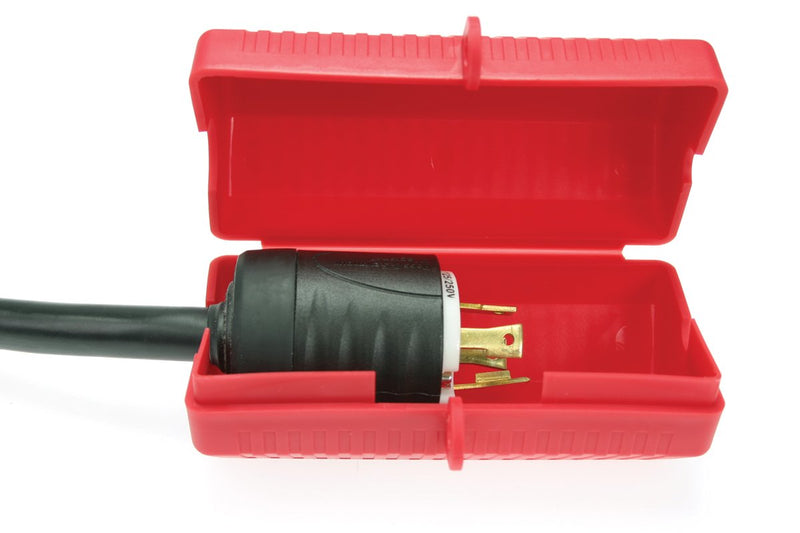 Accuform KDD230 STOPOUT StopPlug AC Multi-Plug Lockout, Fits Most 110, 220, 550, or 600 VAC Plugs, Plastic, Red - NewNest Australia