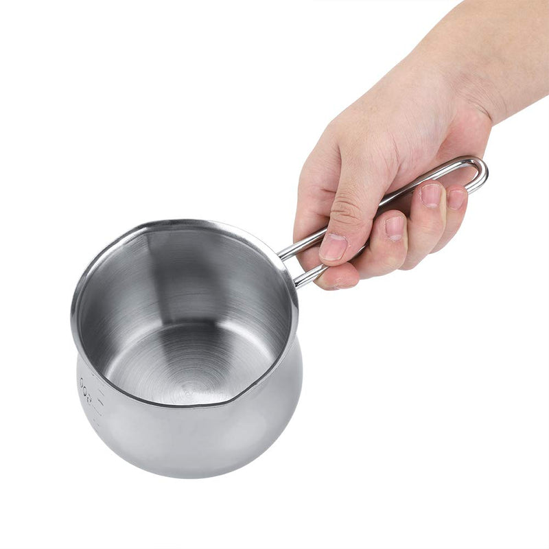 Stainless Steel Milk Pot, Butter Cheese Chocolate Melting Pot, Coffee Warming Pot with Dual Pour Spout, Small Saucepan, Kitchen Cooking Baking Pot - NewNest Australia