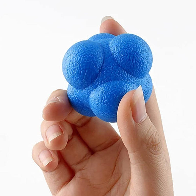 Reaction Ball,Hexagonal Agility Ball for Towards Training Improvement of Hand-Eyereaction and Agility Coordination Reflex Exercise Sports,Can Improve The Concentration of Teenagers and Adults(2 Pcs) - NewNest Australia