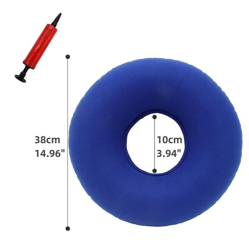 Seat Cushions Inflatable Seat Cushion Pillow Ring Cushion Doughnut Reduce Pressure on The User's Sciatic Nerve for Everyone (38x38) Polyester Blue - NewNest Australia