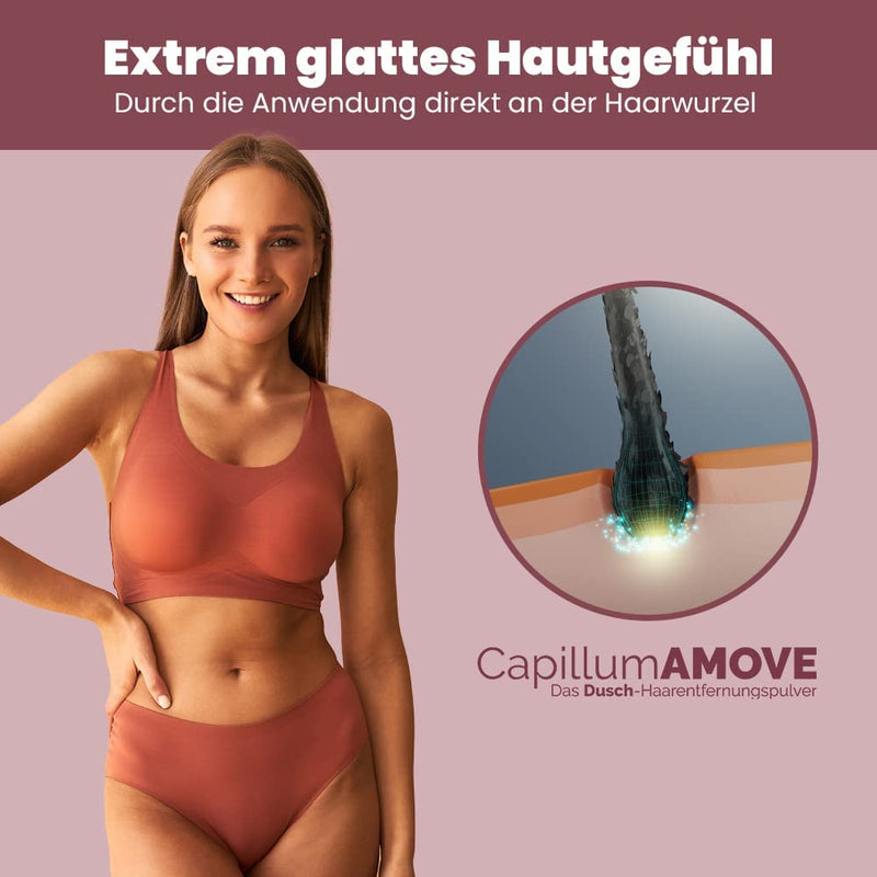 Capillum Amove Aloe Vera 300 G Premium Hair Removal Cream Intimate Area Women - Gentle Hair Removal Powder Women Painless Shower Intimate Hair Removal Cream Women Without Additives With Neutral Odour - NewNest Australia