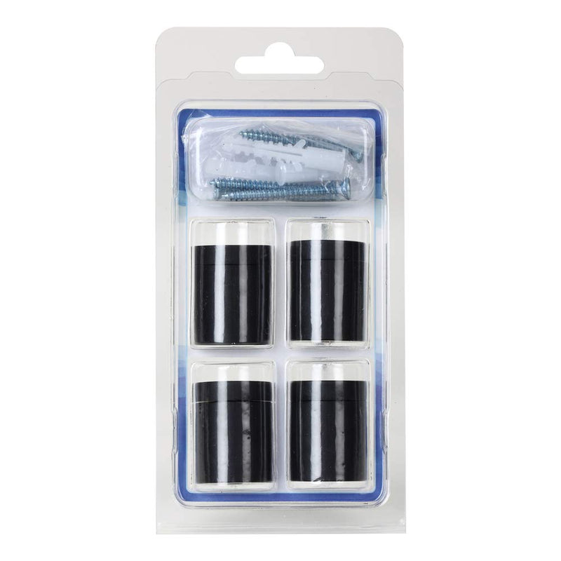 TOPNIKE Sign Standoff 1"x 1", Store Sign Holders Screws, Black Aluminum, for Acrylic, Glass, PVC, Glass Panel, Wood, Pack of 4 - NewNest Australia
