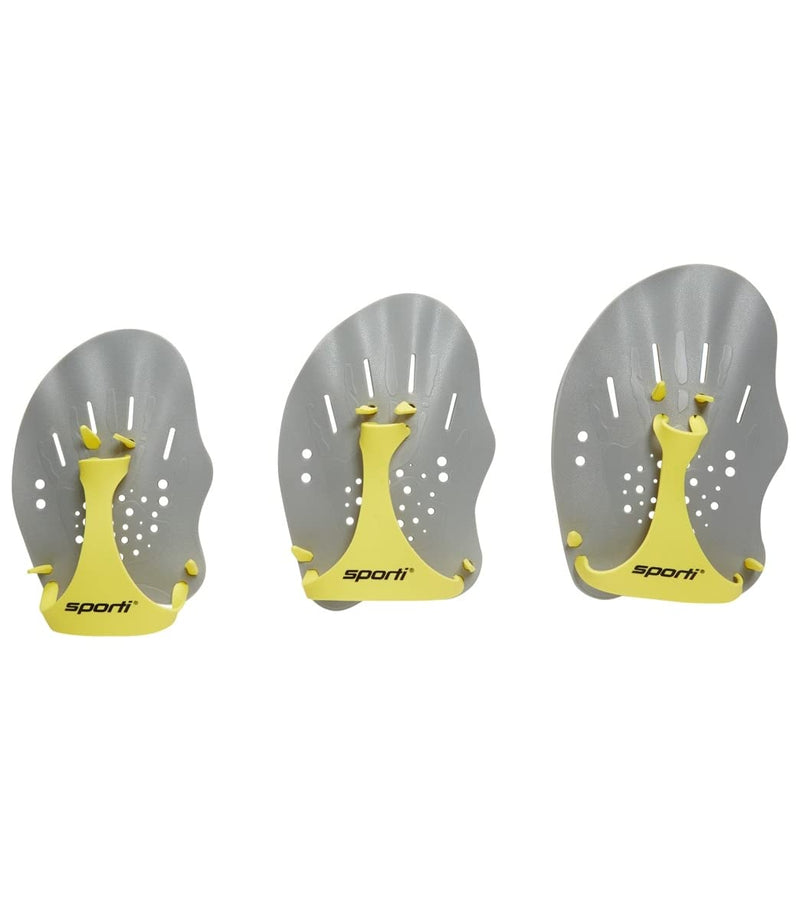 Sporti Swim Paddles Grey Medium - NewNest Australia