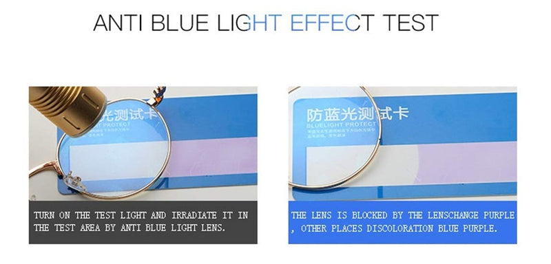 MIGOO Classic Round Blue Light Filter Glasses Without Strength Metal Frame Retro Glasses Frames Nerd Glasses Unisex (Men/Women) Gold Anti-blue Light - NewNest Australia