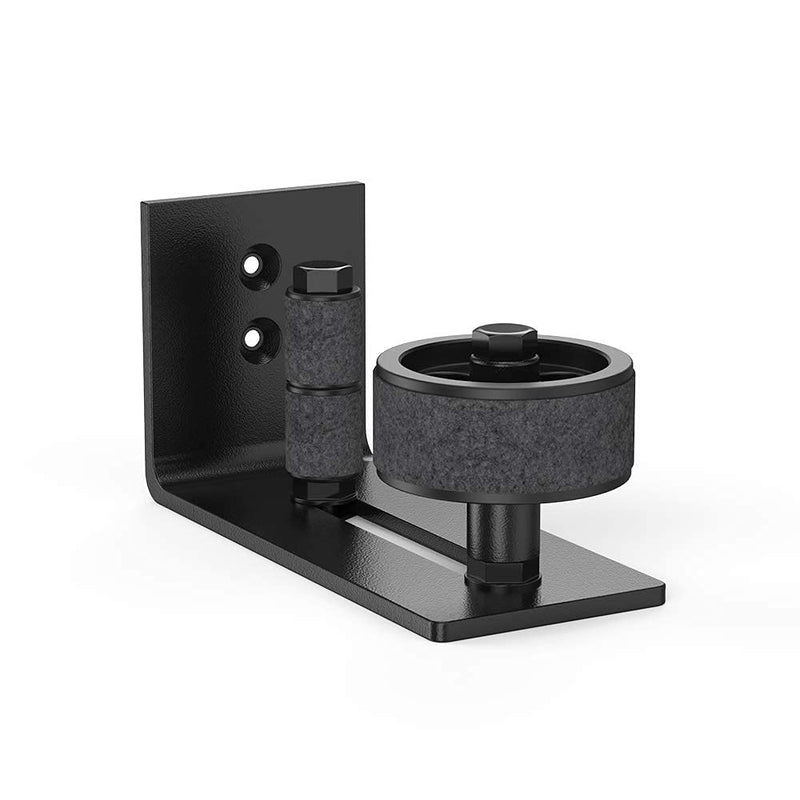 skysen Barn Door Floor Guide Wall Mount Stay Roller,8 Setup Options, Flush Bottom,Black Powder Coated,Felt Strip, Countersunk Holes for Barn Door(706) - NewNest Australia
