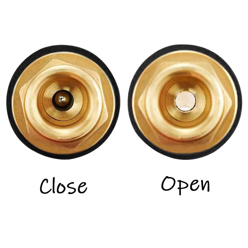 Uenede Solid Brass Water Container/Rain Barrel Faucets Spigot 3/4"G Male Inlet to 3/4"GHT Male Outlet with Quarter Turn Ball Valve Include Bulkhead Fitting and Washers - NewNest Australia