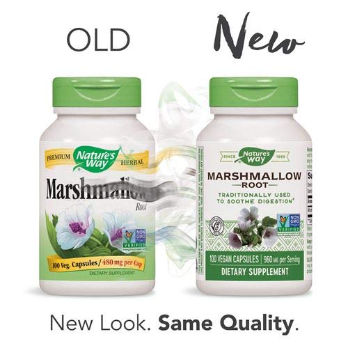 Natures Way Marshmallow Root, 455mg 100 Capsules, Packaging May Vary - NewNest Australia