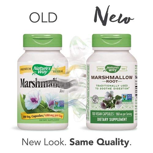 Nature's Way Marshmallow Root 480 mg, 100 Capsules, Pack of 2 - NewNest Australia