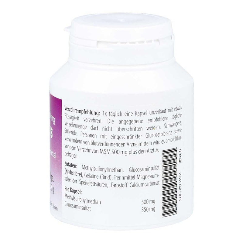 MSM 500 mg plus capsules - NewNest Australia