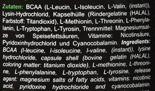 Zec+ Nutrition Amino Eaa Caps, 250 Capsules, Essential Amino Acids, High Dose Amino Acid Powder In Capsule Shape, 8 Eaas & Valuable Vitamins, Made In Germany - NewNest Australia