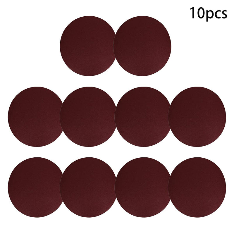 Auniwaig 8-Inch PSA Sanding Disc 100 Grit Aluminum Oxide Self Stick Adhesive Round Shape Sanding Paper NO-Hole for Self Stick Aluminum Oxide Round Sandpaper with Sticky Back 10PCS - NewNest Australia