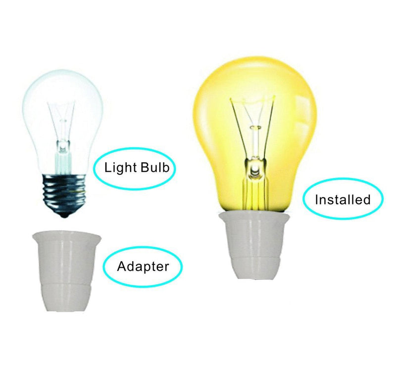 E27 Flexible Light Bulb Lamp Socket Adapter Extender/Adjustable Edison Bulb Socket Extension for Home Light Fixtures/LED Grow Light Socket Stand etc (15.75inch,2-Pack) 15.75inch - NewNest Australia