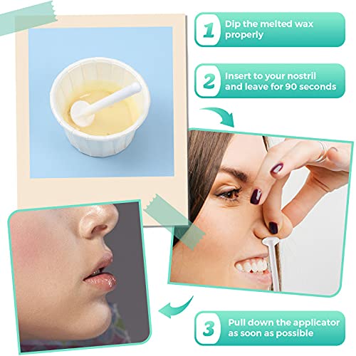 Nose wax sticks applicators plastic wax rod stick nose wax strips nostril cleaning removal for cleaning nostrils and removing nose hair (50) 50 - NewNest Australia