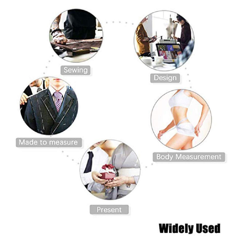Soft Tape Measure Retractable Measuring for Body Fabric Sewing Tailor Cloth Knitting Craft Weight Loss Measurements Retractable Black Dual Sided Tape Measure Body Measuring 1 Pack - NewNest Australia