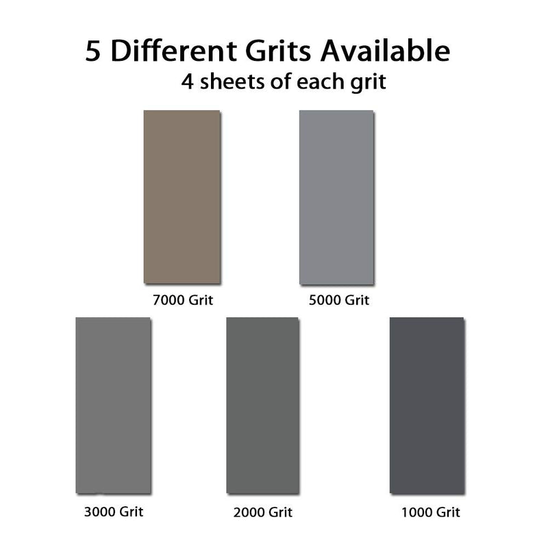 20Pcs Wet Dry Sandpaper, High Grit 1000 2000 3000 5000 7000 Sandpaper Sheets Assortment for Wood Metal Polishing Automotive Sanding, 9 x 3.6 inch by BAISDY - NewNest Australia